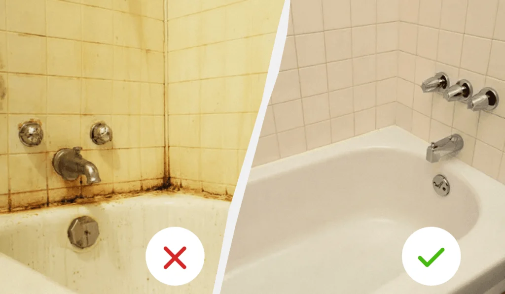 как отбелить чугунную ванну от желтизны