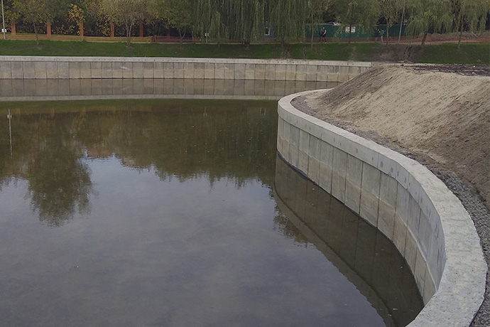 железобетонное берегоукрепление